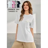 T-Shirt & Top(D) Genere T-Shirt Donna Primavera/Estate Made in Cina Tempo libero Vari Colori Standard — foto 1