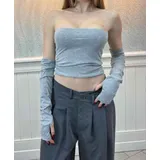 T-Shirt Donna Quotidiano Vari Colori Standard Monocromo — foto 1