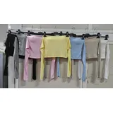 T-Shirt Donna Quotidiano Vari Colori Standard Monocromo — foto 3
