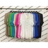 Camicetta Donna Primavera/Estate Made in Italia Tempo libero Colore Unico Standard — foto 3