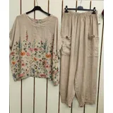 Completo(D) Genere Completo Donna Estate Made in Italia Quotidiano Colori Casuale Curvy(taglie forti) Fiori — foto 1