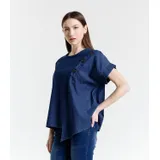 Camicia Camicia Donna Primavera/Estate Made in Italia Quotidiano Colore Unico Standard — foto 3