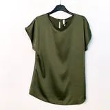 Camicetta Camicia Donna Primavera/Estate Made in Italia Quotidiano Colore Unico Standard — foto 4