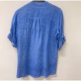 Camicie(D) Genere Camicia Donna Estate Made in Italia Quotidiano Vari Colori Standard Lino — foto 3
