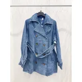 Giacche(D) Genere Giacca di Jeans Giacca Donna Primavera/Estate Made in Cina Tempo libero Colore Unico Tinto a freddo — foto 3