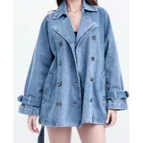 Giacche(D) Genere Giacca di Jeans Giacca Donna Primavera/Estate Made in Cina Tempo libero Colore Unico Tinto a freddo — foto 1