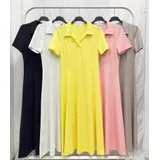 Vestiti Genere Vestiti Donna Primavera/Estate Made in Italia Tempo libero Vari Colori Monocromo Tencel — foto 1