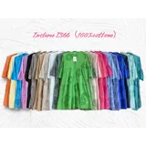 Vestiti Genere Abito Donna Primavera/Estate Made in Italia Tempo libero Colore Unico Standard Fiori Cotone — foto 3