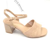 Sandali con Tacchi Donna Estate Made in Cina Quotidiano Tacco Largo Aperta — foto 4