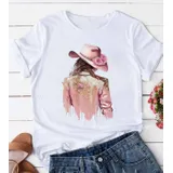 T-Shirt & Top(D) Genere T-Shirt Donna Primavera/Estate Made in Cina Quotidiano Colore Unico Standard — foto 1