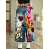 Pantaloni Donna Autunno Made in Italia Quotidiano Vari Colori Standard — foto 1