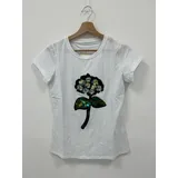 T-Shirt & Top(D) Genere T-Shirt Donna Primavera/Estate Made in Italia Quotidiano Colore Unico Standard — foto 3