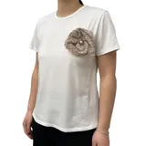 T-Shirt Donna Primavera/Estate Made in Italia Quotidiano Colore Unico Standard — foto 2