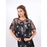 T-Shirt Donna Primavera/Estate Made in Cina Da festa Colore Unico Standard Fiori — foto 3