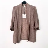 Giacca Blazer Giacca Donna Primavera/Estate Made in Italia Quotidiano Colore Unico — foto 4