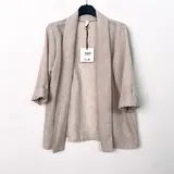 Giacca Blazer Giacca Donna Primavera/Estate Made in Italia Quotidiano Colore Unico — foto 5