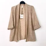 Giacca Blazer Giacca Donna Primavera/Estate Made in Italia Quotidiano Colore Unico — foto 3