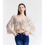 Cardigan Cardigan Donna Primavera/Estate Made in Italia Quotidiano Colore Unico — foto 5