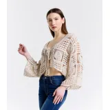 Cardigan Cardigan Donna Primavera/Estate Made in Italia Quotidiano Colore Unico — foto 3
