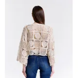 Cardigan Cardigan Donna Primavera/Estate Made in Italia Quotidiano Colore Unico — foto 4