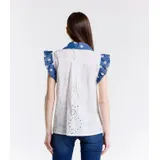 Camicia Camicia Donna Primavera/Estate Made in Italia Quotidiano Vari Colori — foto 4