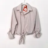 Camicetta Camicia Donna Primavera/Estate Made in Italia Quotidiano Vari Colori — foto 4