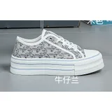 Sneakers Skate Donna Primavera Made in Cina Tempo libero Vari Colori Plateau Anteriore Tonda — foto 2