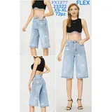 Jeans Corto Donna Primavera/Estate Made in Cina Quotidiano Colore Unico Standard — foto 1