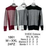 Pullover Uomo Primavera/Estate Made in Cina Quotidiano Vari Colori Standard Righe Senza Chiusura — foto 1