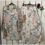 Completo(D) Genere Completo Donna Primavera/Estate Made in Italia Quotidiano Colori Casuale Curvy(taglie forti) Fiori — foto 5
