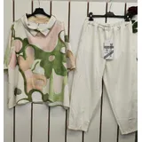 Completo(D) Genere Completo Donna Primavera/Estate Made in Italia Quotidiano Colori Casuale Curvy(taglie forti) Fiori — foto 5