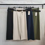 Pantaloni(D) Genere Pantaloni Donna Primavera/Estate Made in Italia Quotidiano Colore Unico Standard Monocromo — foto 1