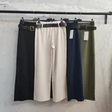 Pantaloni(D) Genere Pantaloni Donna Primavera/Estate Made in Italia Quotidiano Colore Unico Standard Monocromo — foto 3