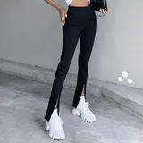 Pantaloni Donna Primavera Made in Italia Tempo libero Colore Unico Standard — foto 1