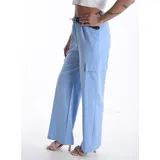 Pantaloni(D) Genere Pantaloni Donna Primavera/Estate Made in Italia Quotidiano Colore Unico Standard Monocromo Bottoni — foto 4