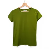 T-Shirt Donna Primavera/Estate Made in Cina Quotidiano Vari Colori Standard Monocromo — foto 5