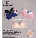Intimo(D) Genere Reggiseni Donna Quattro stagioni Made in Italia Quotidiano Vari Colori Standard Multicolore Spalline normali Balconcino — foto 1