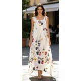 Vestiti Genere Vestiti Donna Estate Made in Italia Tempo libero Colori Casuale Curvy(taglie forti) Stampata Lino — foto 14