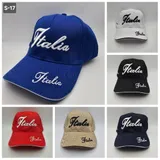 Berretto Baseball Italia Corsivo 30% Cotone 70% Poliestere — foto 1