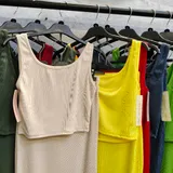 Completo(D) Genere Tuta Jumpsuit Donna Estate Made in Italia Quotidiano Colore Unico Standard — foto 4
