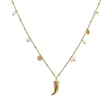 Collana Portafortuna con Charms Pietre e Corno — foto 4