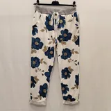 Pantaloni(D) Genere Pantaloni Donna Estate Made in Italia Quotidiano Colore Unico Standard Stampata Lacci — foto 1