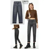 Jeans(D) Genere Jeans Larghi Donna Quattro stagioni Made in Cina Tempo libero Colore Unico Standard — foto 1