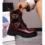 Stivaletti Tacchi Donna Autunno/Inverno Made in Cina Tempo libero Tacco Largo Tonda — foto 2