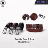 Cintura Double Face in Pelle e Sintetico - Due Stili in Uno — foto 1