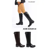 Stivali Classici Donna Autunno/Inverno Made in Cina Tempo libero Tacco Largo Tonda — foto 4