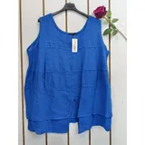 T-Shirt & Top(D) Genere Canottiera Donna Estate Made in Italia Tempo libero Colori Casuale Curvy(taglie forti) Monocromo — foto 7