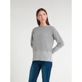 Pullover Pullover Donna Autunno/Inverno Made in Italia Quotidiano Colore Unico Standard — foto 3