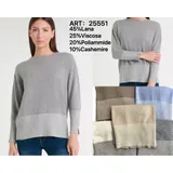 Pullover Pullover Donna Autunno/Inverno Made in Italia Quotidiano Colore Unico Standard — foto 6
