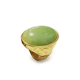 Grande Anello Elastico Ovale con Pietra in Resina — foto 5